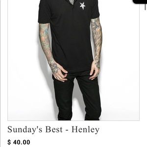 Pentagram Blackcraft Premium Henley Tee